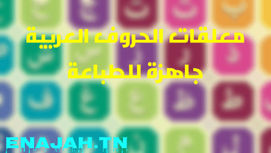 بطاقات الحروف العربية مع الصور