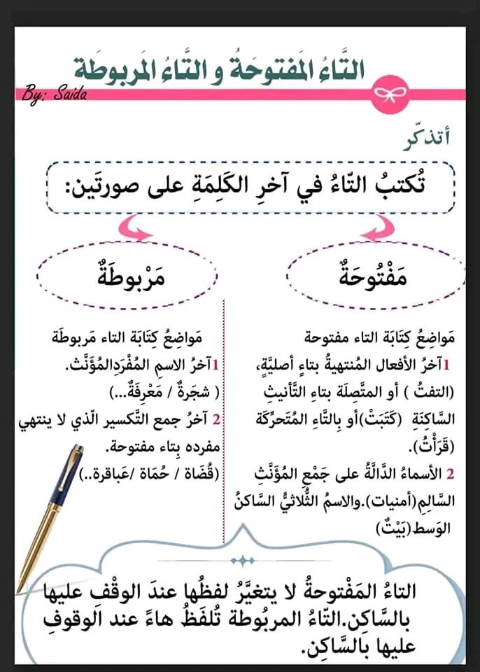 ملخص قواعد اللغة العربية مع تمارين للسنة الخامسة ابتدائي pdf